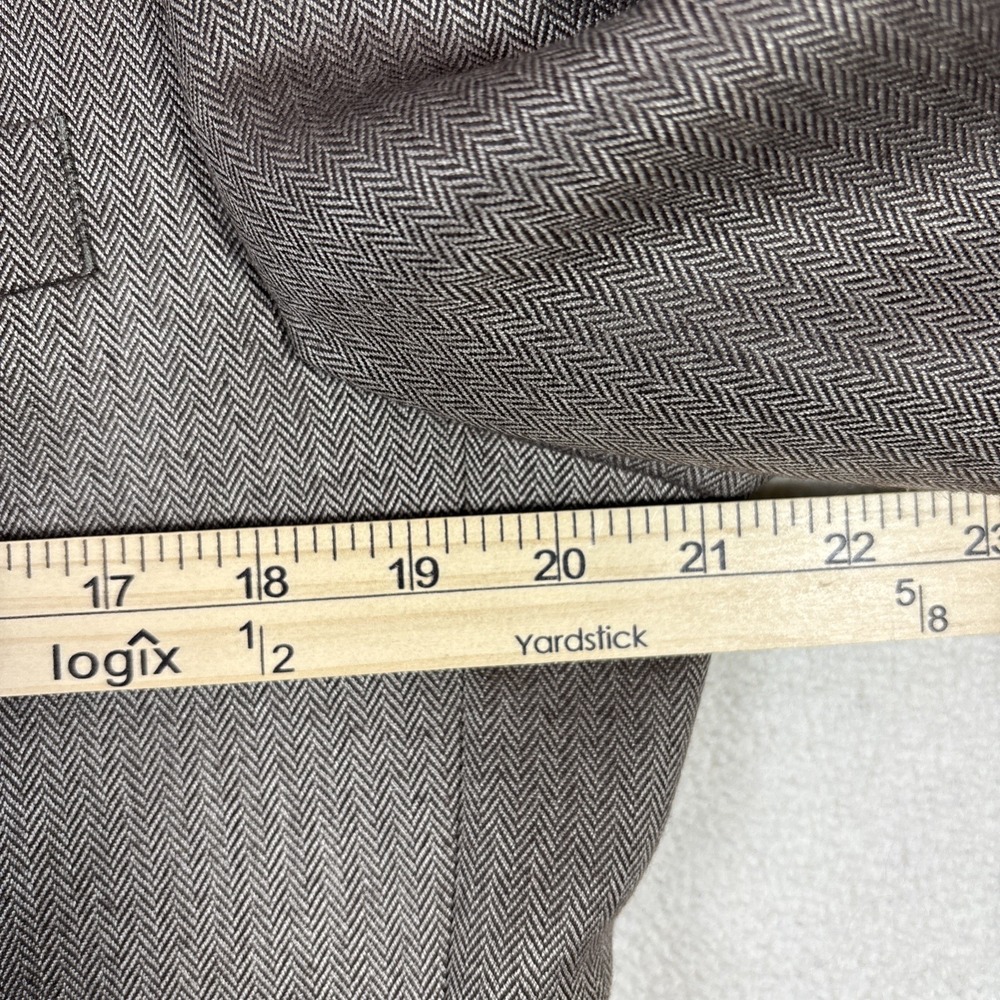 Jos. A. Banks Men's Herringbone Sport Coat Silk/Camel Hair Brown Blazer Size 42R - Picture 10 of 10